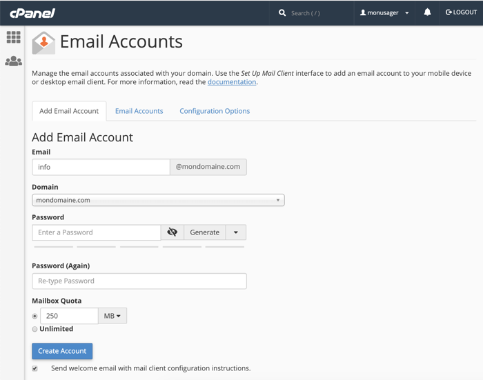 Add Email Account