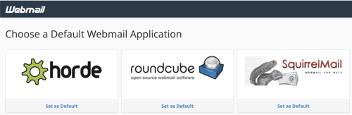 Choose Default Webmail Application