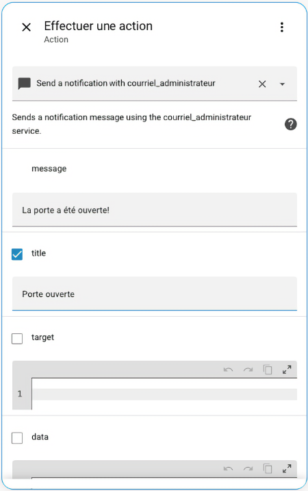 Automatisation qui envoie un courriel