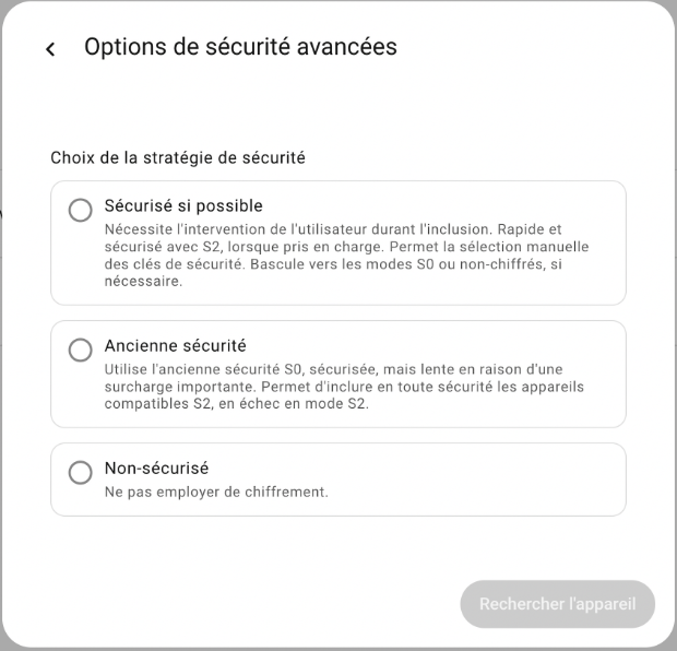 Choose strategy