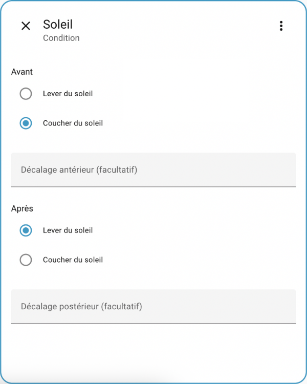 Avant le lever et après le coucher