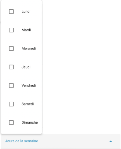 Condition Jour de semaine