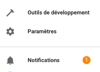 Pastille de notification