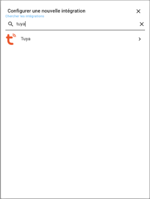 Intégration Tuya