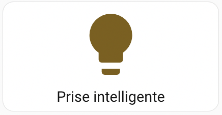 Bouton pour prise intelligente