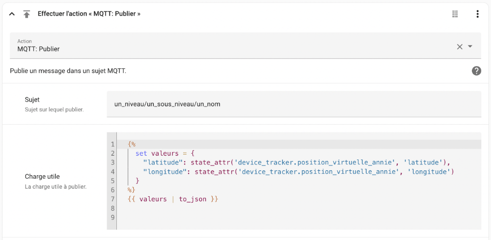 JSON dans une automatisation