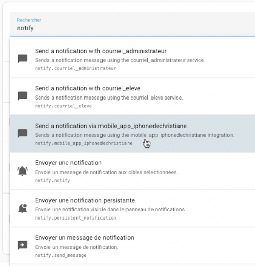 Notification app mobile
