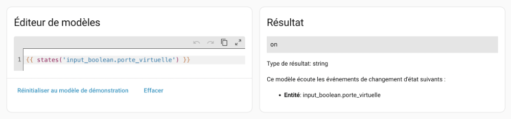 Valeur du capteur