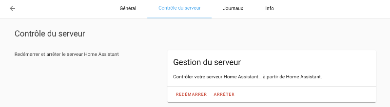 Pas de validation des configurations