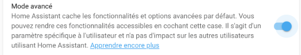Mode avancé
