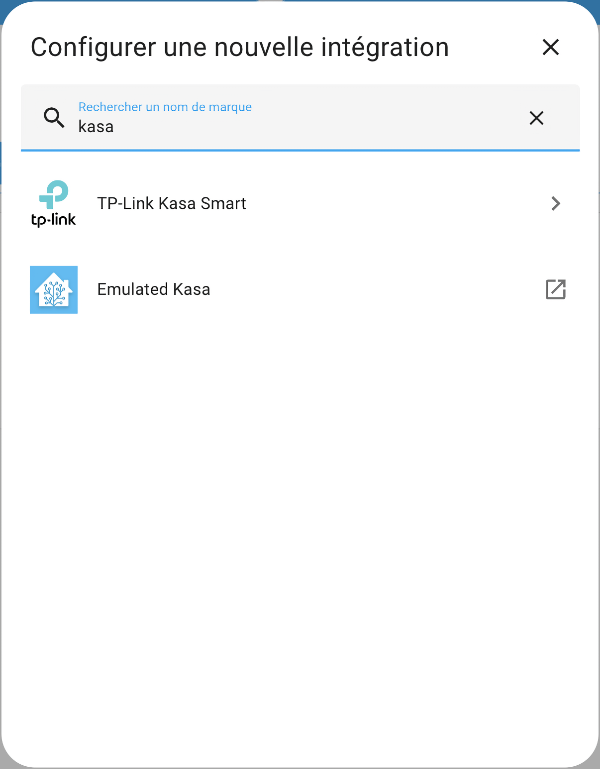 Intégration Kasa