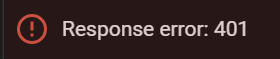 Response error: 401