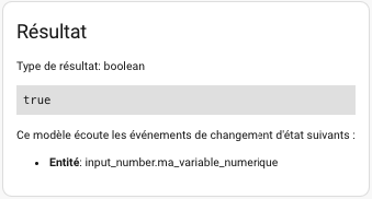 Résultat du modèle