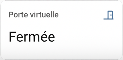 Icône porte fermée