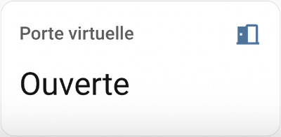 Icône porte ouverte