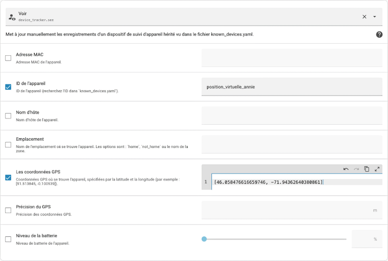 Service device_tracker.see
