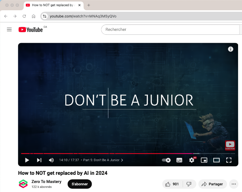 Don't be a junior