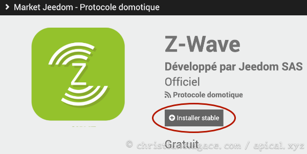 Z-Wave par Jeedom SAS