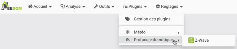 Nouvelle option de menu