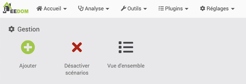 Outils / Scénarios