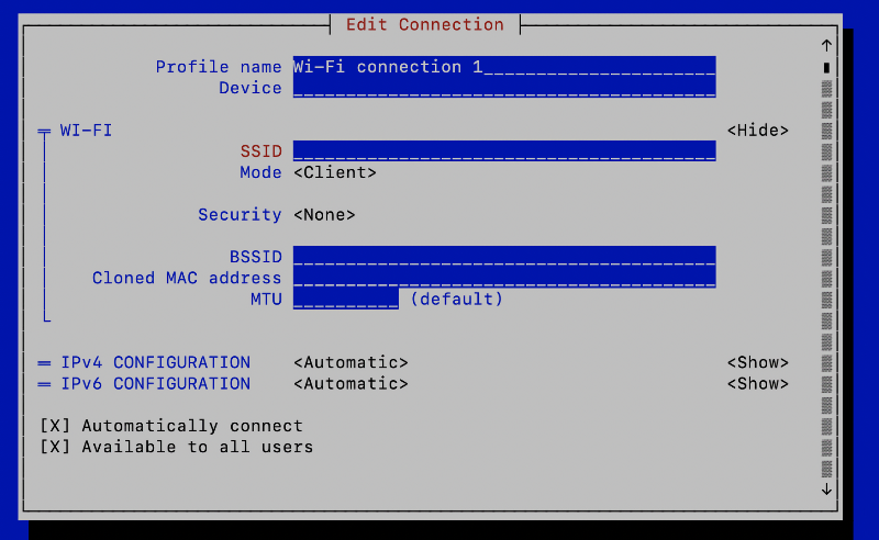 Ajouter connexion Wi-Fi
