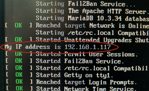 Adresse IP au démarrage