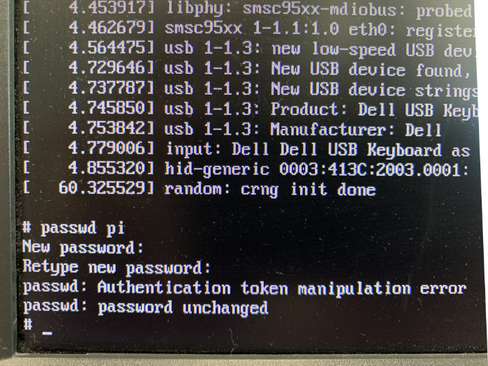 Authentication token manipulation error