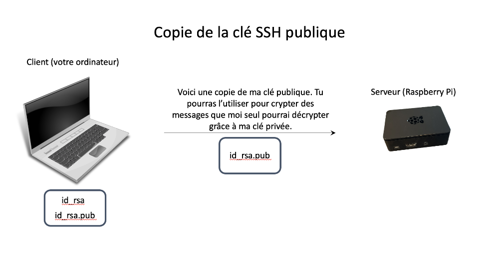 Copie clé publique