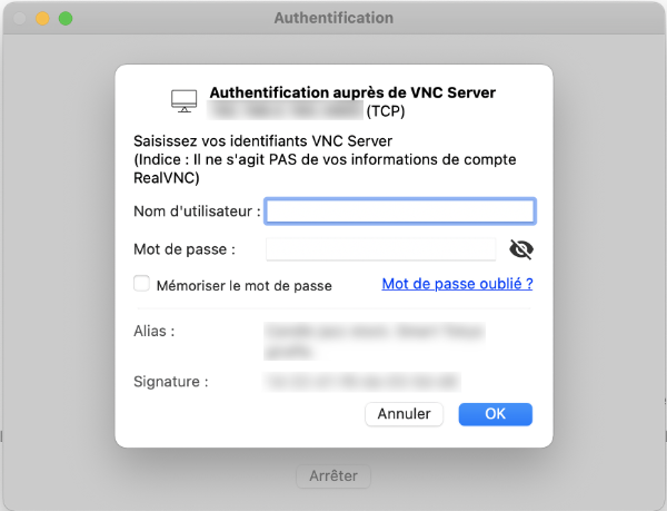 Authentification sur le Raspberry Pi
